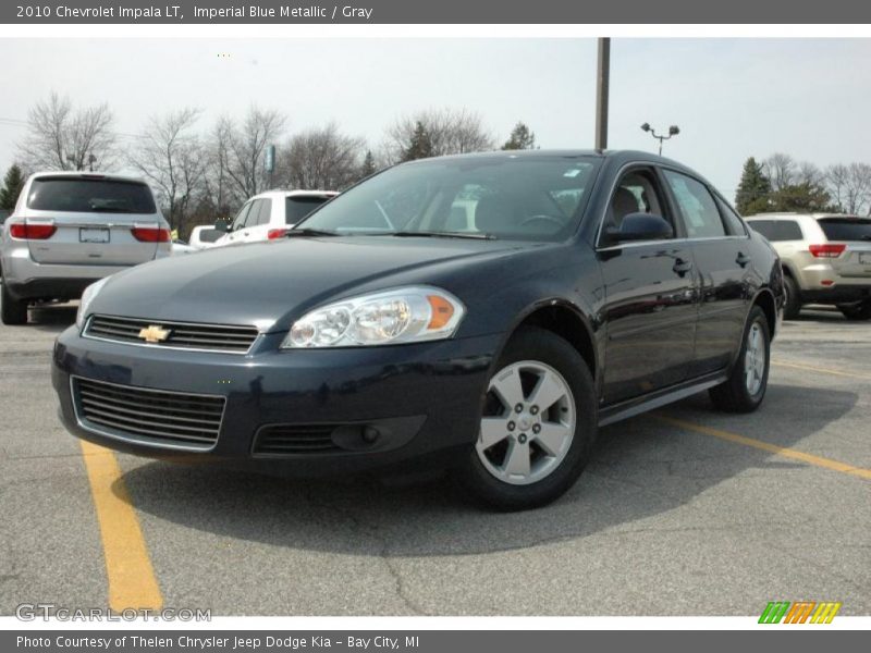 Imperial Blue Metallic / Gray 2010 Chevrolet Impala LT