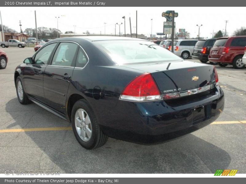 Imperial Blue Metallic / Gray 2010 Chevrolet Impala LT