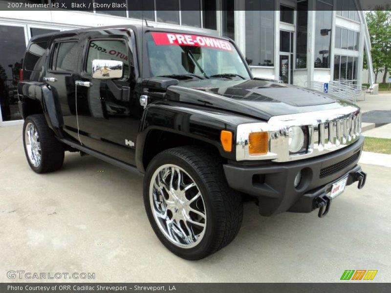 Black / Ebony Black 2007 Hummer H3 X