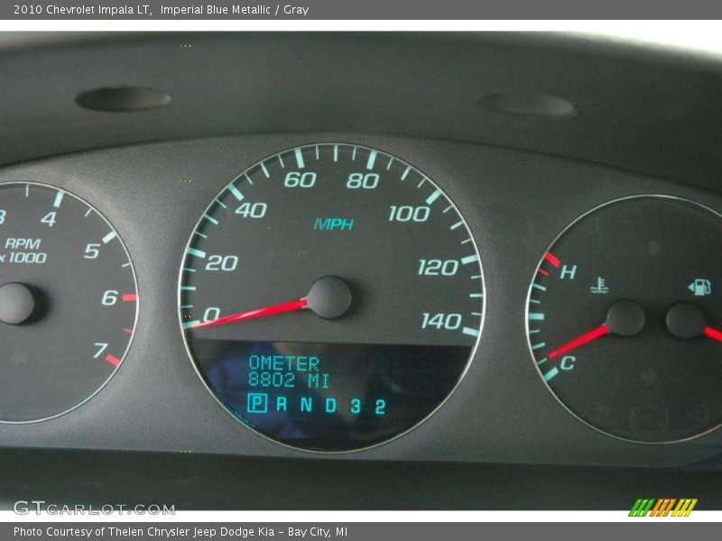 Imperial Blue Metallic / Gray 2010 Chevrolet Impala LT