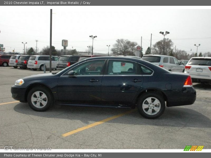 Imperial Blue Metallic / Gray 2010 Chevrolet Impala LT