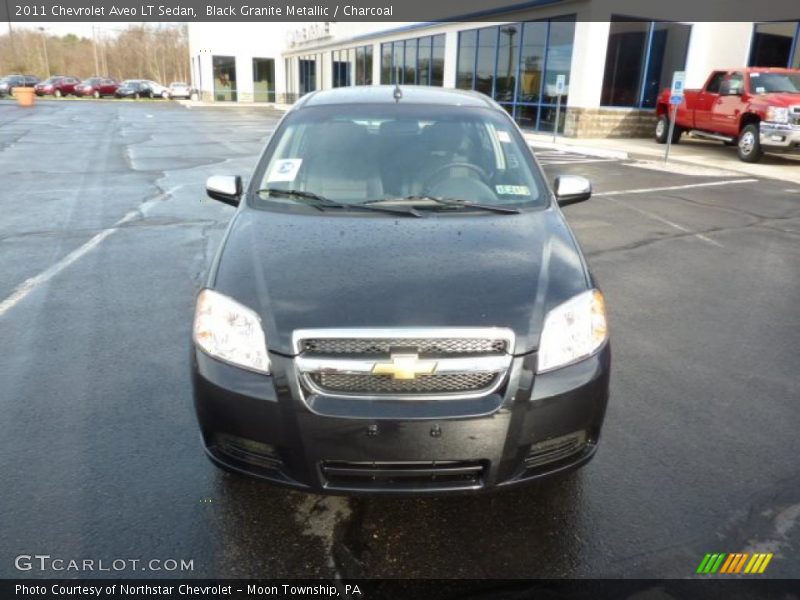 Black Granite Metallic / Charcoal 2011 Chevrolet Aveo LT Sedan