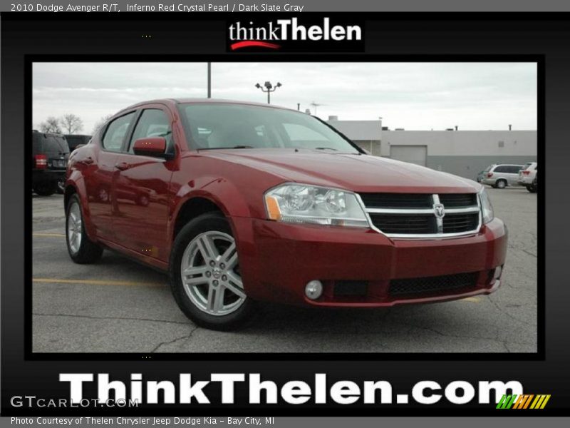 Inferno Red Crystal Pearl / Dark Slate Gray 2010 Dodge Avenger R/T