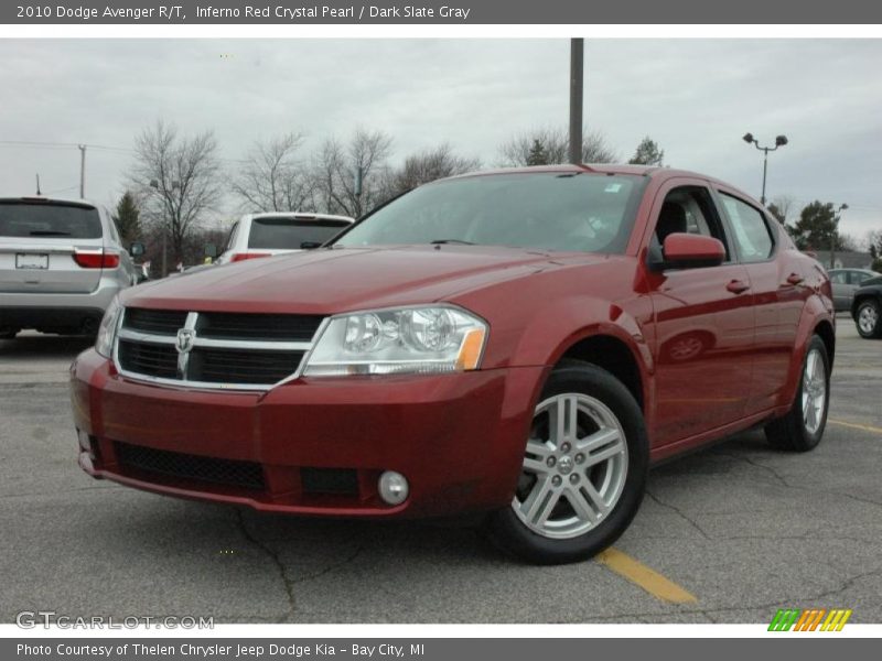 Inferno Red Crystal Pearl / Dark Slate Gray 2010 Dodge Avenger R/T