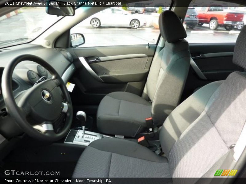 Black Granite Metallic / Charcoal 2011 Chevrolet Aveo LT Sedan