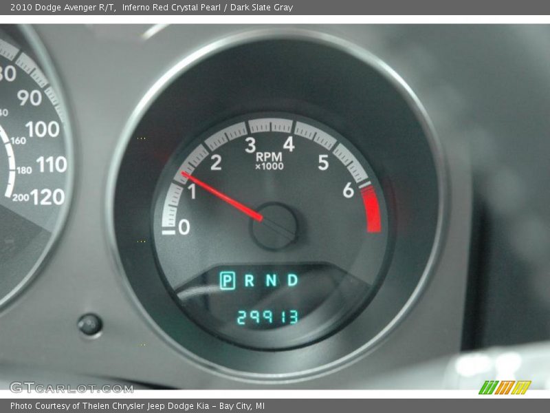 Inferno Red Crystal Pearl / Dark Slate Gray 2010 Dodge Avenger R/T