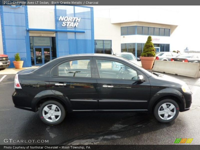 Black Granite Metallic / Charcoal 2011 Chevrolet Aveo LT Sedan