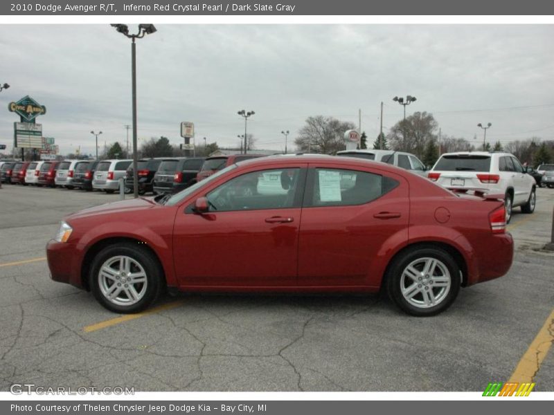 Inferno Red Crystal Pearl / Dark Slate Gray 2010 Dodge Avenger R/T