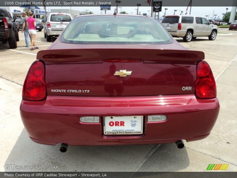 Sport Red Metallic / Neutral 2006 Chevrolet Monte Carlo LTZ