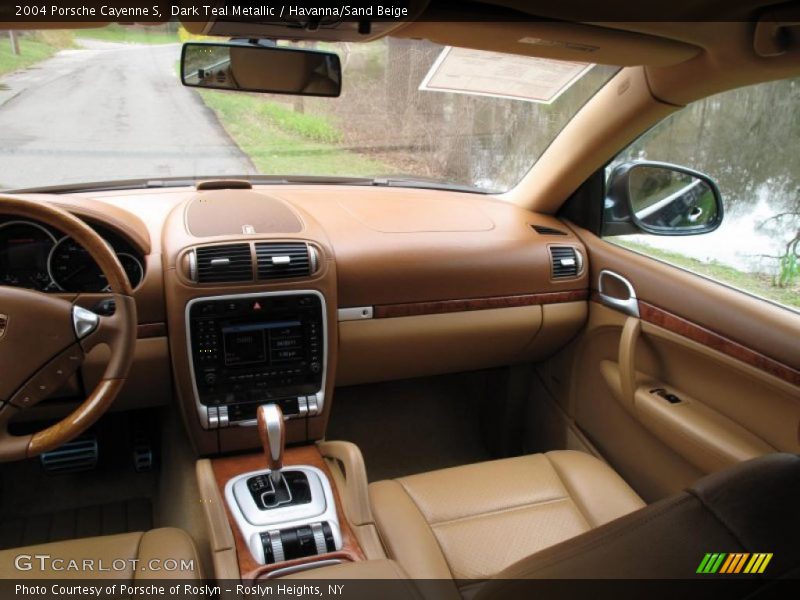 Dark Teal Metallic / Havanna/Sand Beige 2004 Porsche Cayenne S