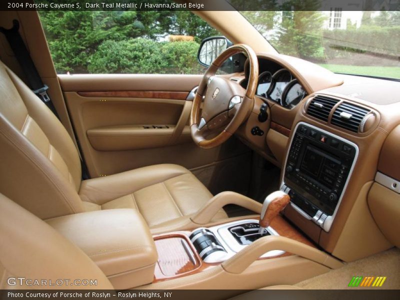 Dark Teal Metallic / Havanna/Sand Beige 2004 Porsche Cayenne S