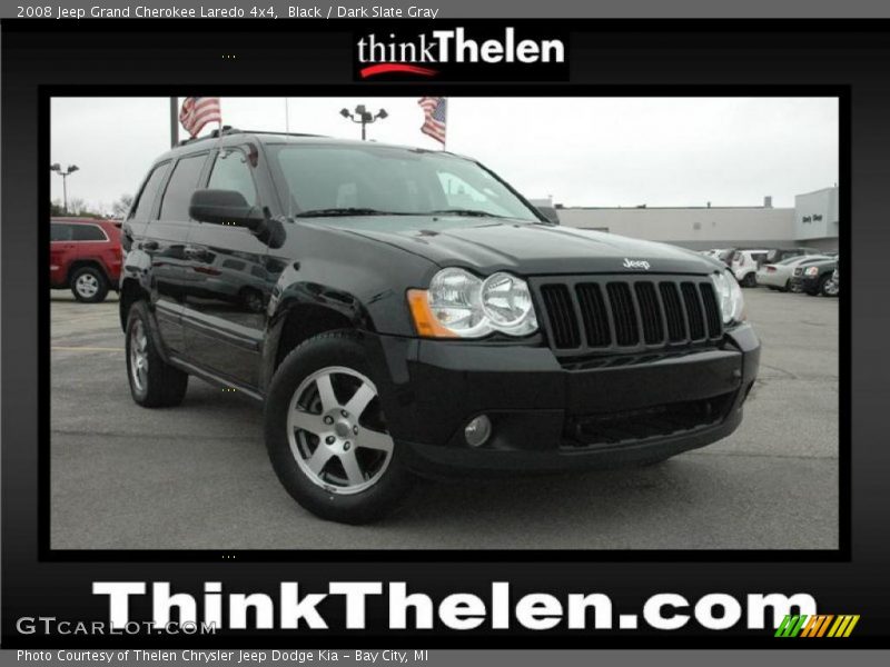 Black / Dark Slate Gray 2008 Jeep Grand Cherokee Laredo 4x4