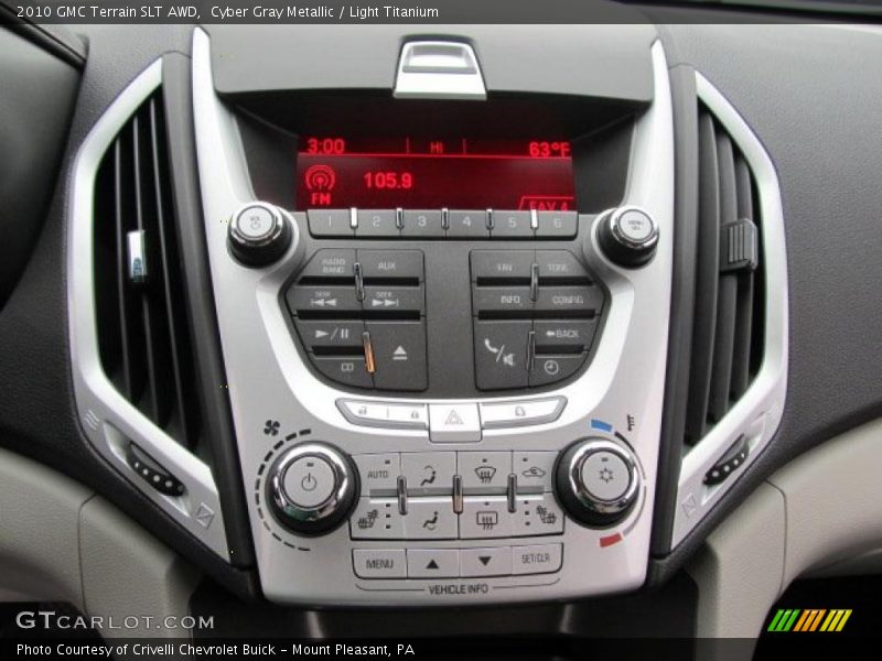 Controls of 2010 Terrain SLT AWD