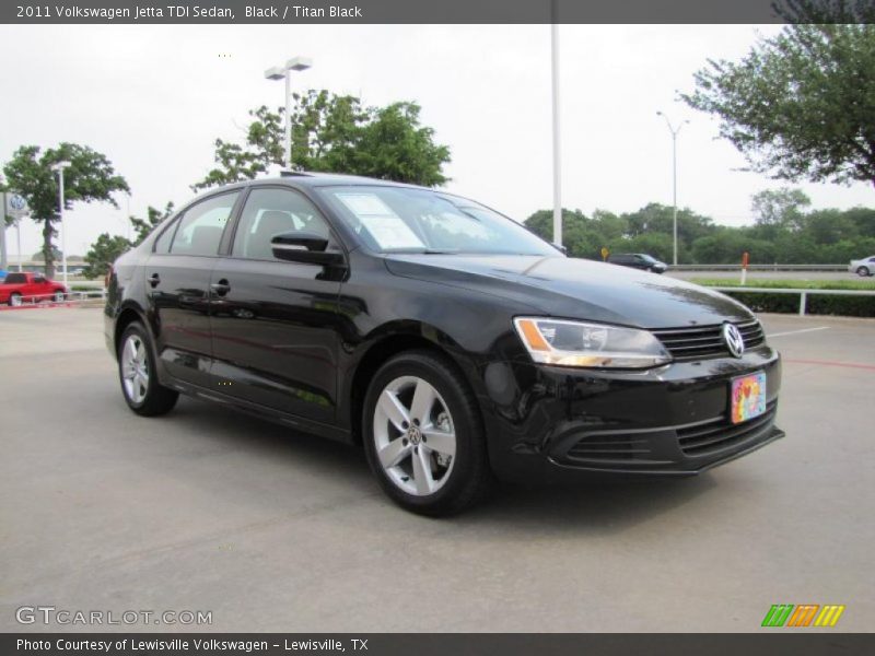 Black / Titan Black 2011 Volkswagen Jetta TDI Sedan