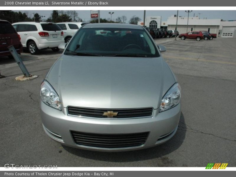 Silverstone Metallic / Ebony Black 2008 Chevrolet Impala LS