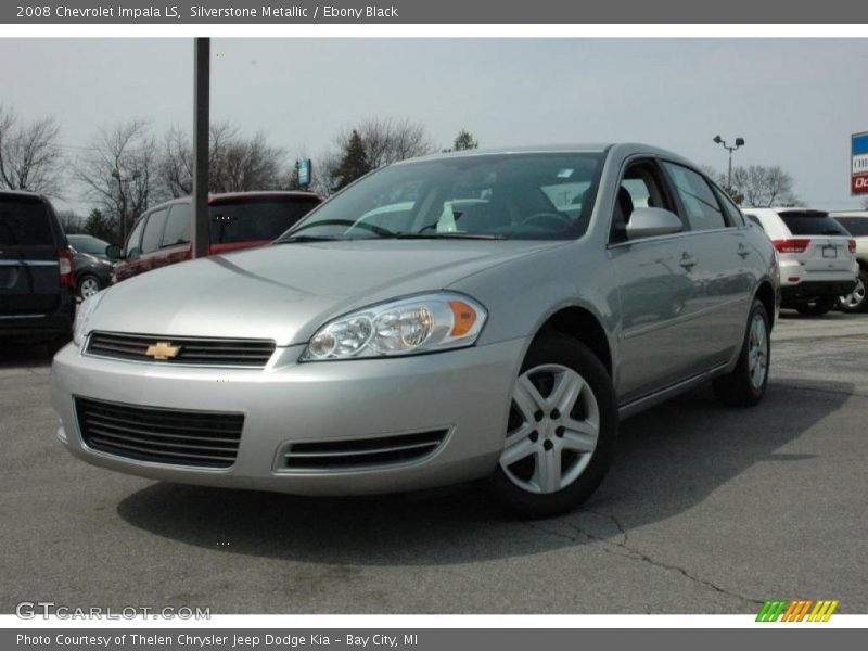 Silverstone Metallic / Ebony Black 2008 Chevrolet Impala LS