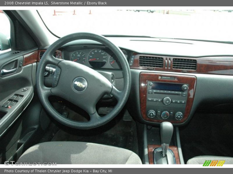 Silverstone Metallic / Ebony Black 2008 Chevrolet Impala LS