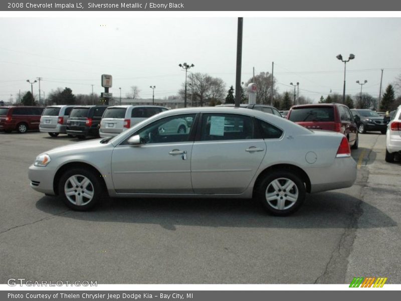 Silverstone Metallic / Ebony Black 2008 Chevrolet Impala LS