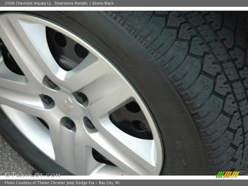 Silverstone Metallic / Ebony Black 2008 Chevrolet Impala LS