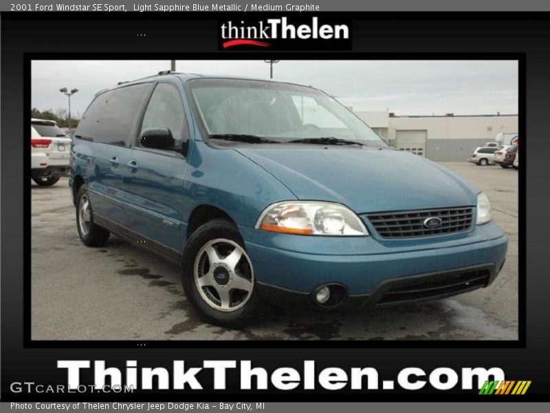 Light Sapphire Blue Metallic / Medium Graphite 2001 Ford Windstar SE Sport