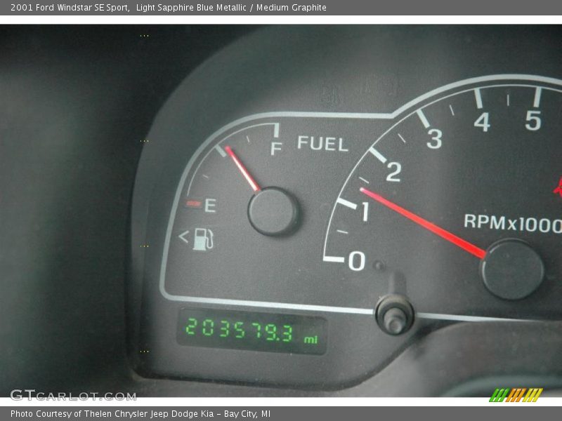 Light Sapphire Blue Metallic / Medium Graphite 2001 Ford Windstar SE Sport