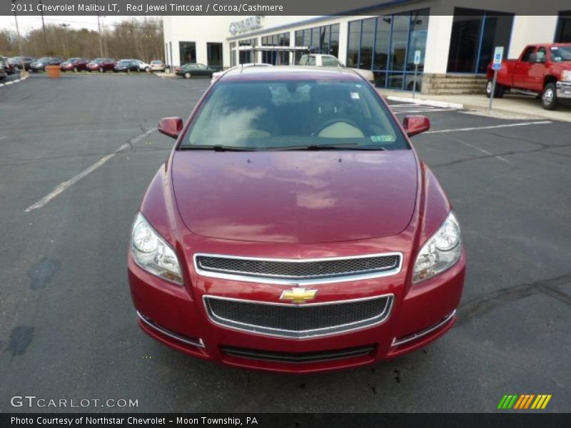 Red Jewel Tintcoat / Cocoa/Cashmere 2011 Chevrolet Malibu LT