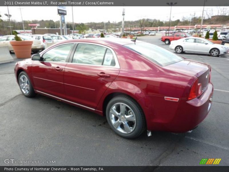 Red Jewel Tintcoat / Cocoa/Cashmere 2011 Chevrolet Malibu LT