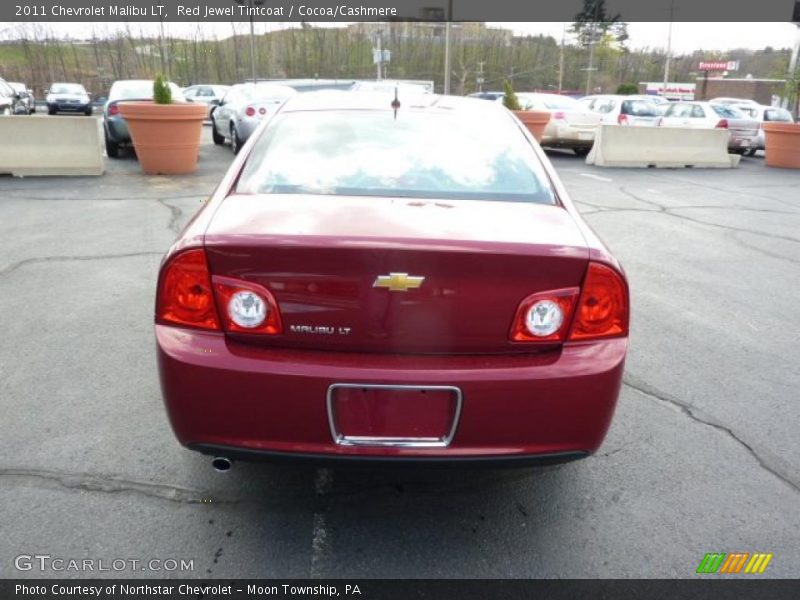 Red Jewel Tintcoat / Cocoa/Cashmere 2011 Chevrolet Malibu LT