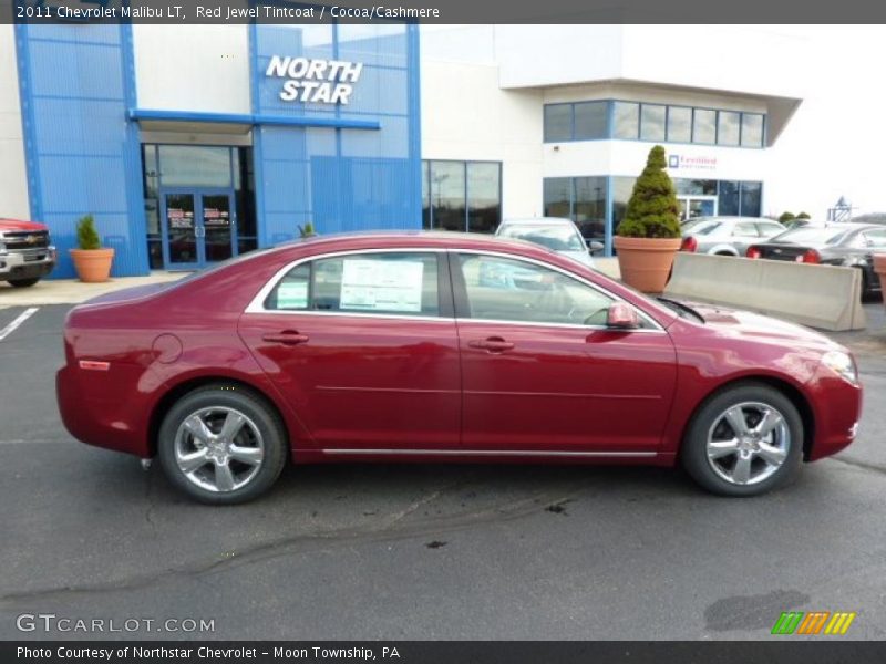 Red Jewel Tintcoat / Cocoa/Cashmere 2011 Chevrolet Malibu LT