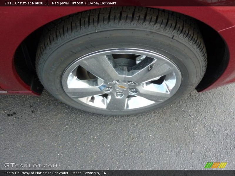 Red Jewel Tintcoat / Cocoa/Cashmere 2011 Chevrolet Malibu LT