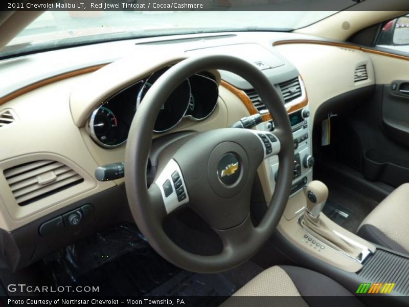 Red Jewel Tintcoat / Cocoa/Cashmere 2011 Chevrolet Malibu LT