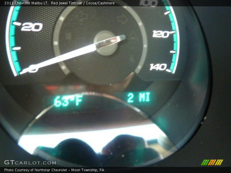 Red Jewel Tintcoat / Cocoa/Cashmere 2011 Chevrolet Malibu LT