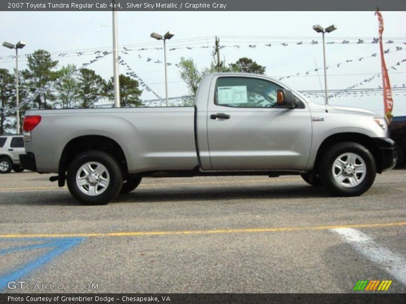 Silver Sky Metallic / Graphite Gray 2007 Toyota Tundra Regular Cab 4x4