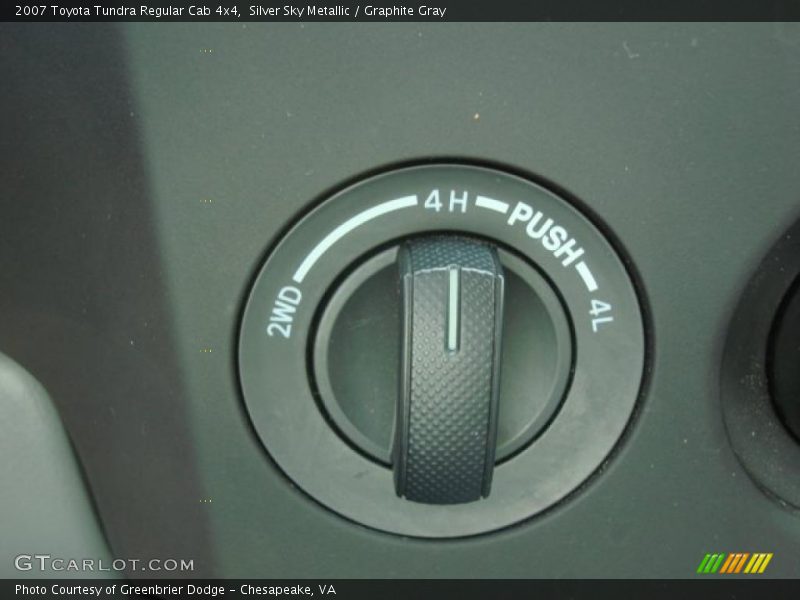 Silver Sky Metallic / Graphite Gray 2007 Toyota Tundra Regular Cab 4x4