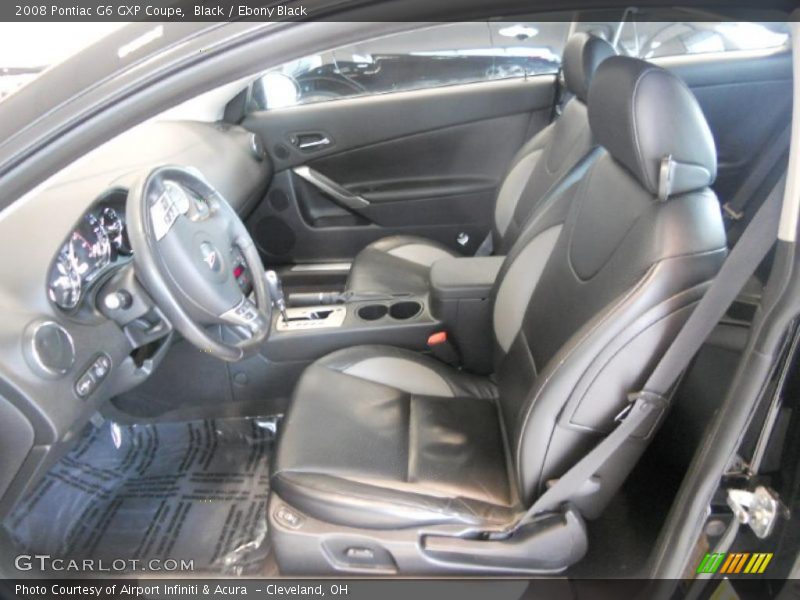  2008 G6 GXP Coupe Ebony Black Interior