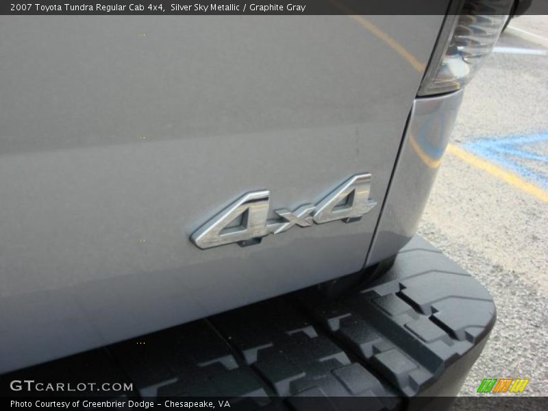 Silver Sky Metallic / Graphite Gray 2007 Toyota Tundra Regular Cab 4x4