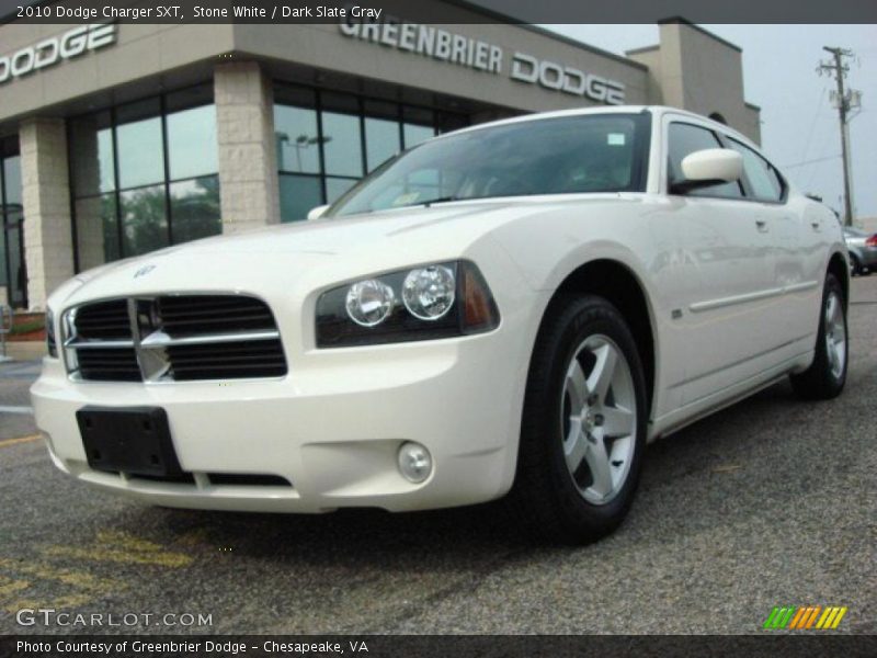 Stone White / Dark Slate Gray 2010 Dodge Charger SXT