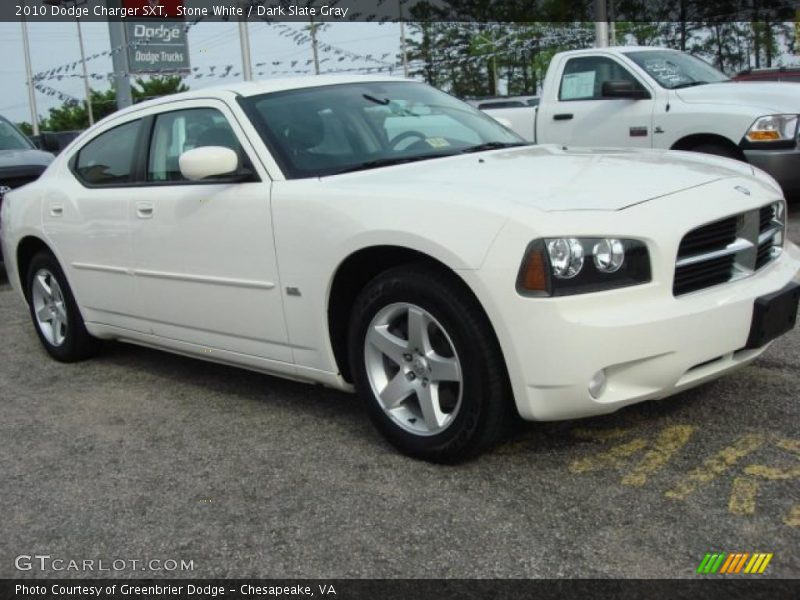 Stone White / Dark Slate Gray 2010 Dodge Charger SXT