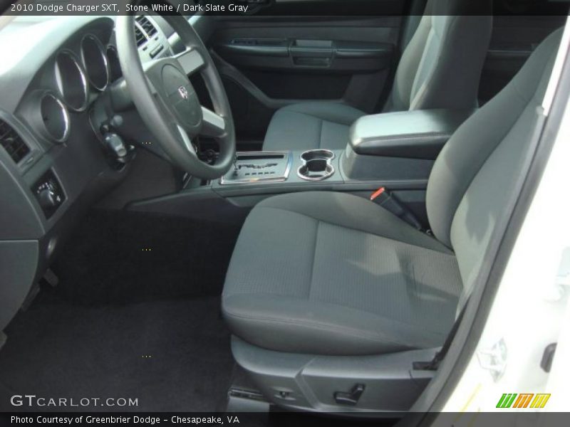 Stone White / Dark Slate Gray 2010 Dodge Charger SXT