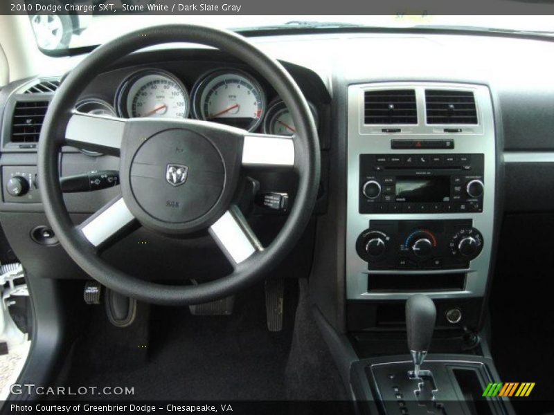 Stone White / Dark Slate Gray 2010 Dodge Charger SXT