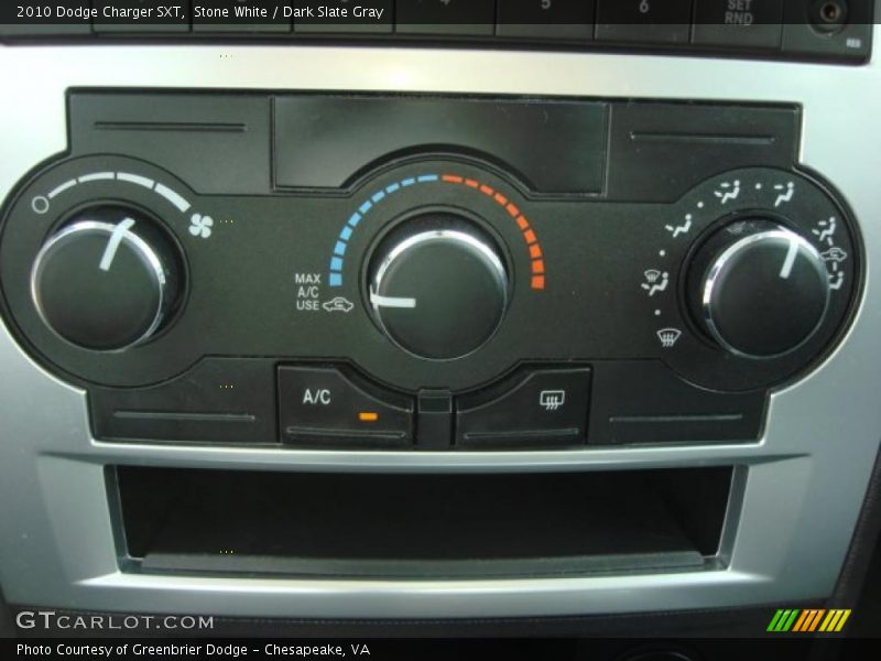 Stone White / Dark Slate Gray 2010 Dodge Charger SXT