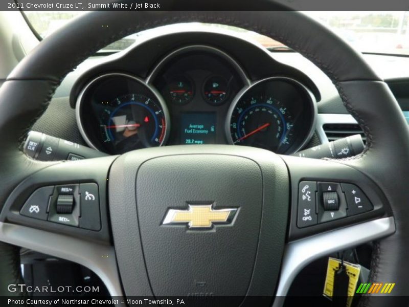 Summit White / Jet Black 2011 Chevrolet Cruze LT