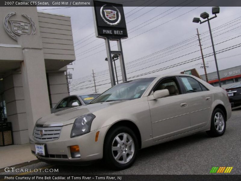 Gold Mist / Cashmere 2007 Cadillac CTS Sedan