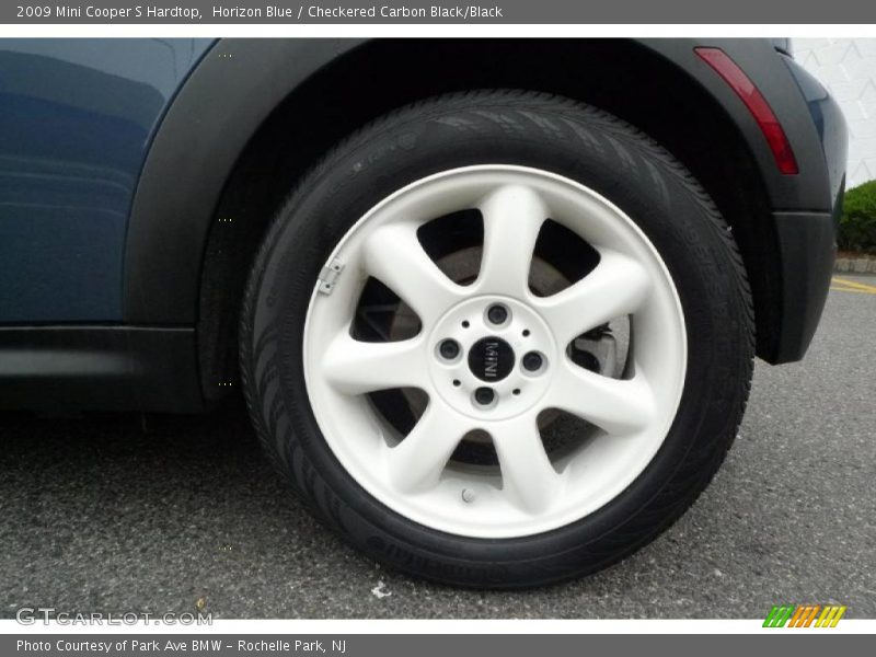 Horizon Blue / Checkered Carbon Black/Black 2009 Mini Cooper S Hardtop