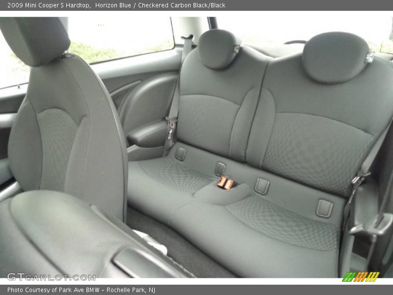 Horizon Blue / Checkered Carbon Black/Black 2009 Mini Cooper S Hardtop