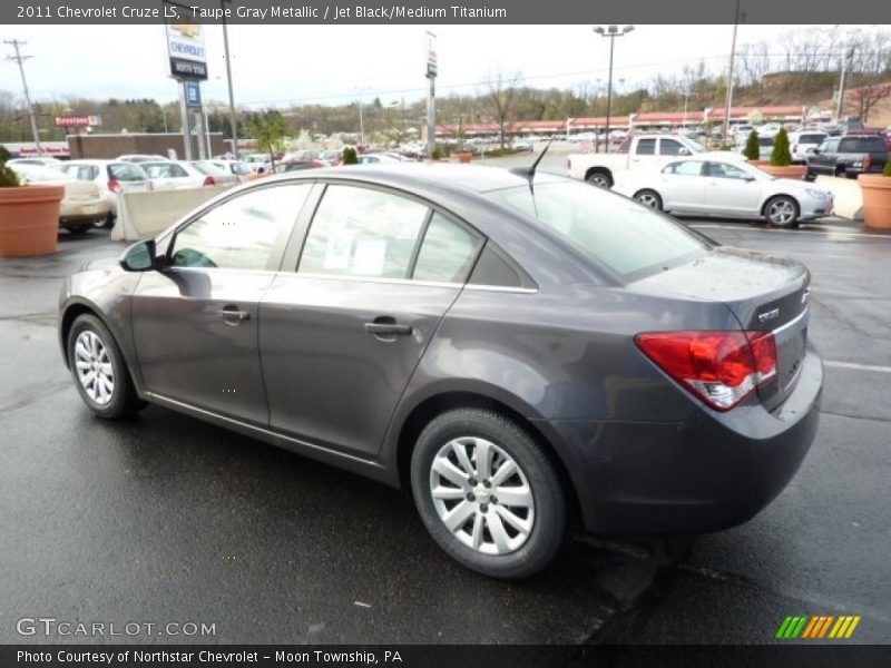 Taupe Gray Metallic / Jet Black/Medium Titanium 2011 Chevrolet Cruze LS