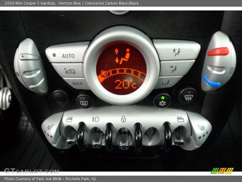 Horizon Blue / Checkered Carbon Black/Black 2009 Mini Cooper S Hardtop