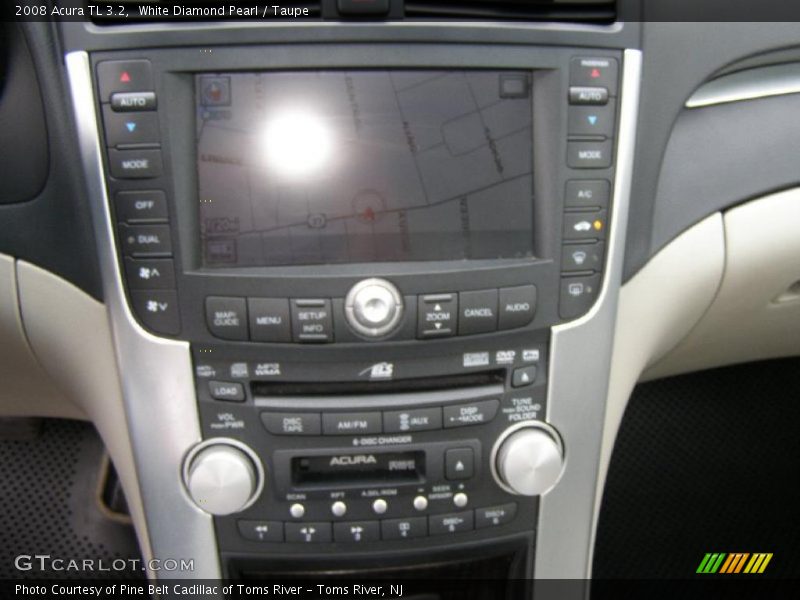 White Diamond Pearl / Taupe 2008 Acura TL 3.2