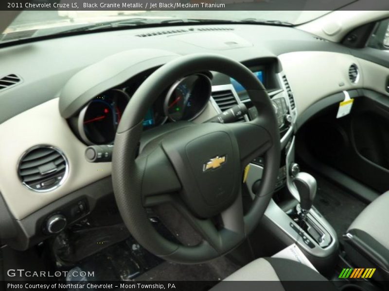 Black Granite Metallic / Jet Black/Medium Titanium 2011 Chevrolet Cruze LS