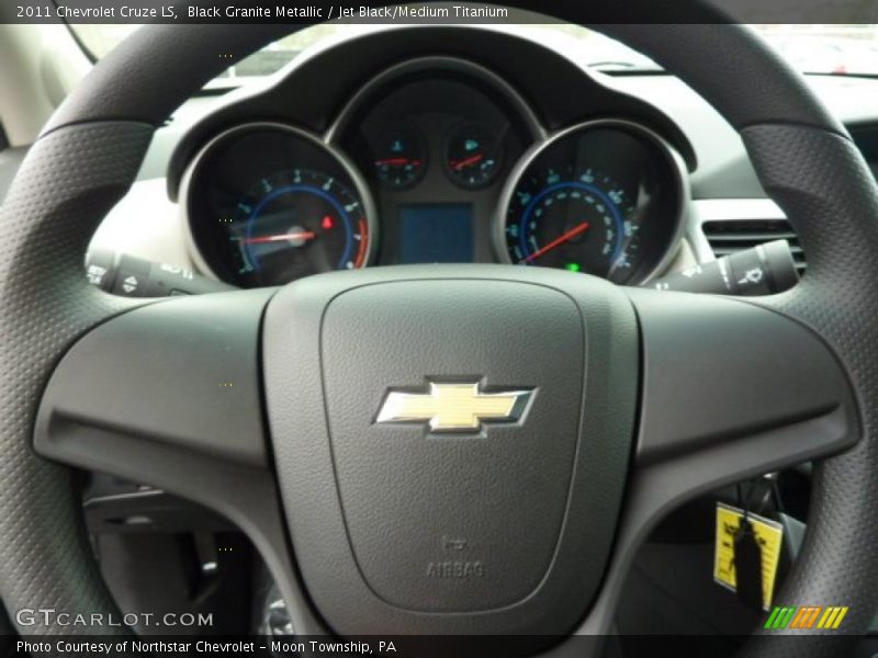Black Granite Metallic / Jet Black/Medium Titanium 2011 Chevrolet Cruze LS